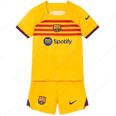 Camisola Barcelona Fourth Kits de futebol para crianças 22/23