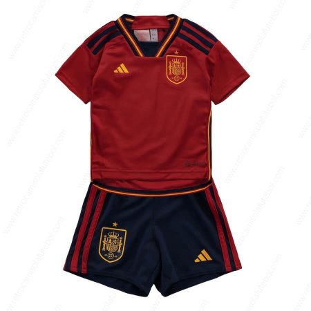 Camisola Espanha 1º Kits de futebol para crianças 2022