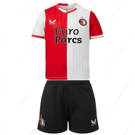 Camisola Feyenoord 1º Kits de futebol para crianças 23/24