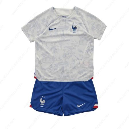 Camisola França 2º Kits de futebol para crianças 2022