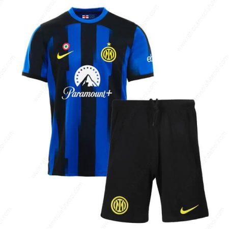 Camisola Inter Milan 1º Kits de futebol para crianças 23/24