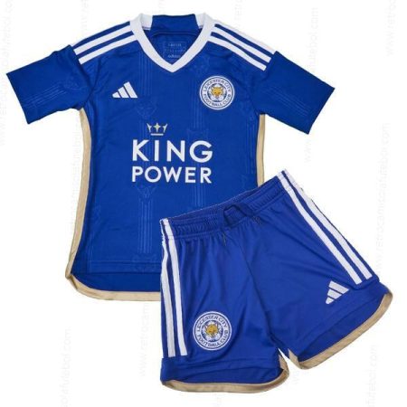 Camisola Leicester City 1º Kits de futebol para crianças 23/24
